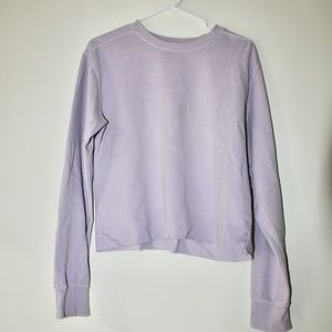 Lavender Crop Sweatshirt